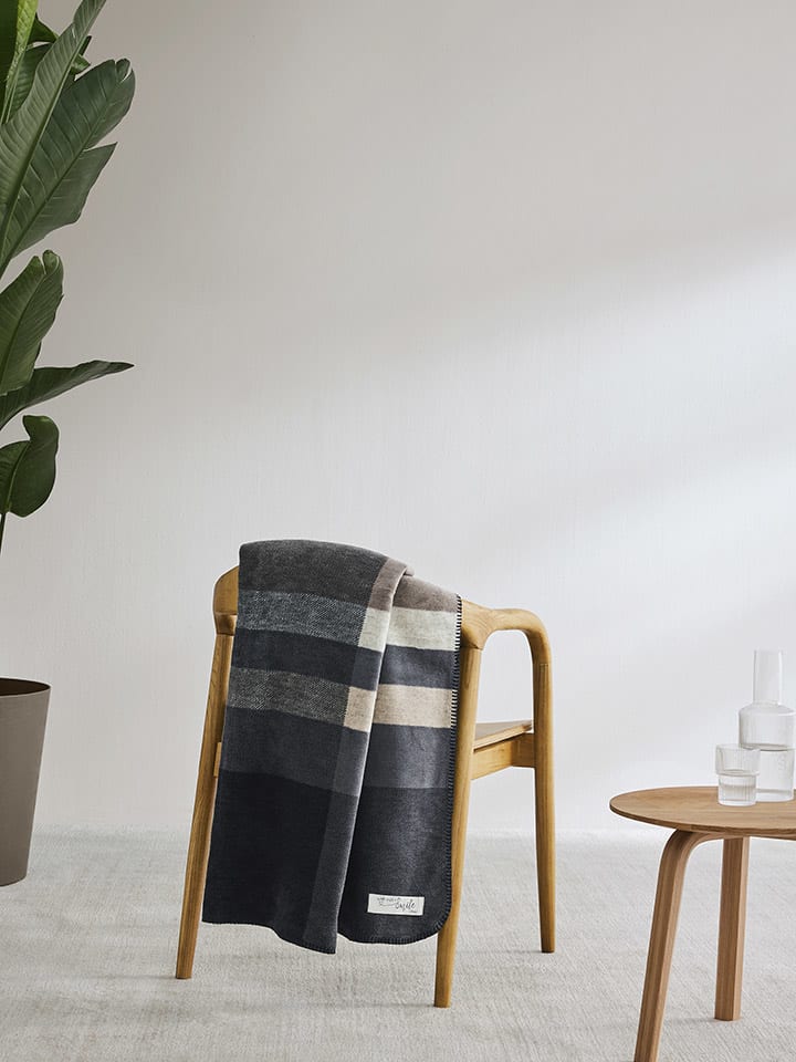 Ibena Jacquard Decke s.Oliver grau/beige günstig kaufen 150x200 cm