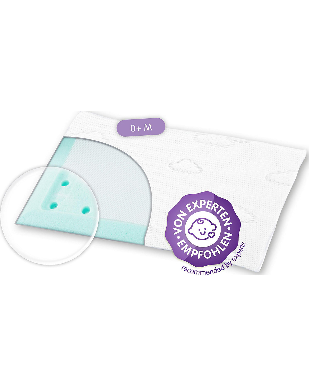 Babykopfkissen Care WOLKE  25 x 40 x 3 cm
