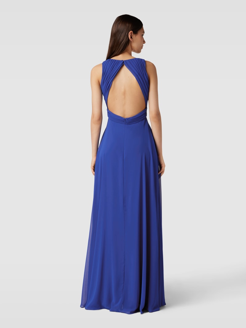 Abendkleid mit Taillenpasse in royalblau