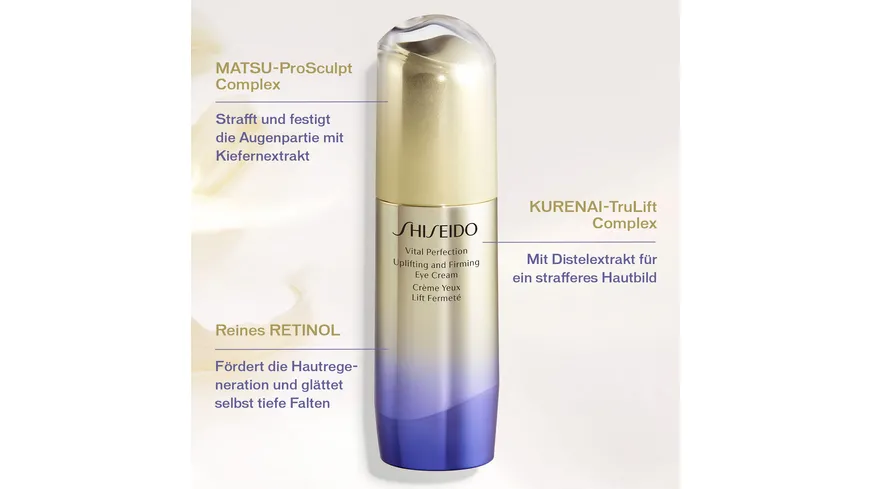 SHISEIDO Vital Perfection Uplifting and Firming Eye Cream 15 ml