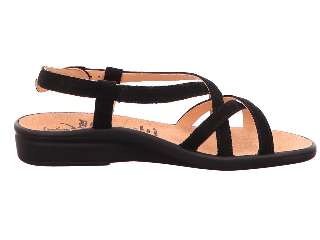 GANTER Komfort Sandalen schwarz