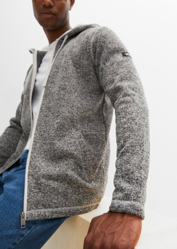 Strickfleece-Jacke