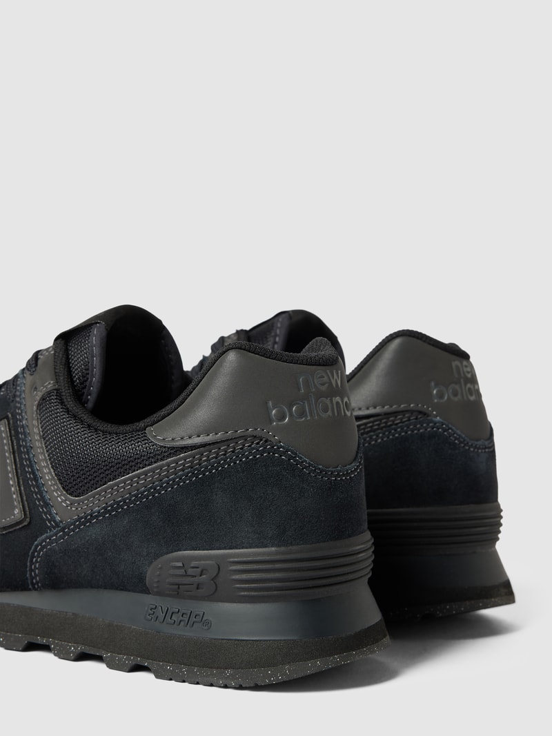 Sneaker mit Label-Detail Modell 'VIBO' in schwarz