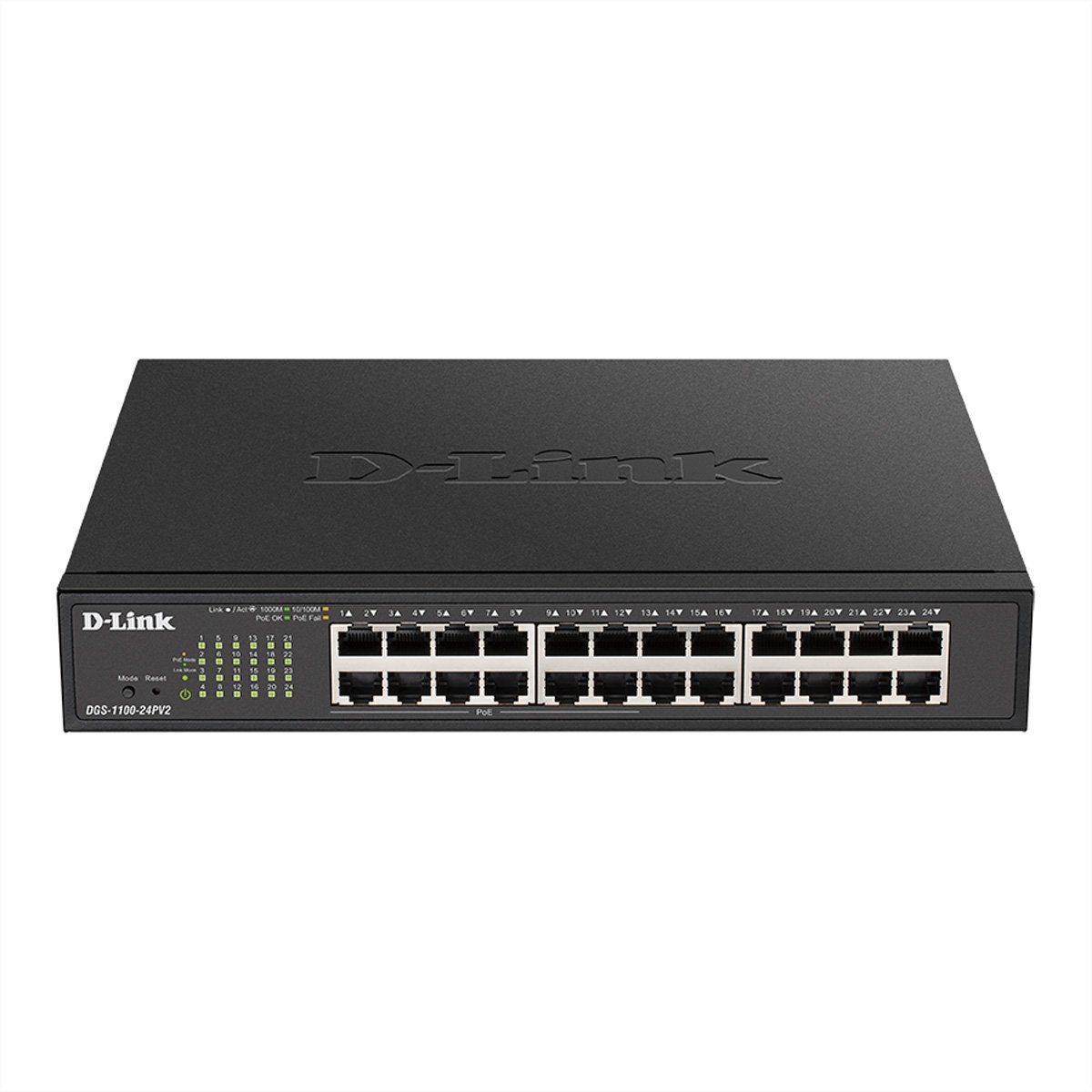 D-Link DGS-1100-24PV2 24-Port PoE Smart Gigabit Switch Netzwerk-Switch
