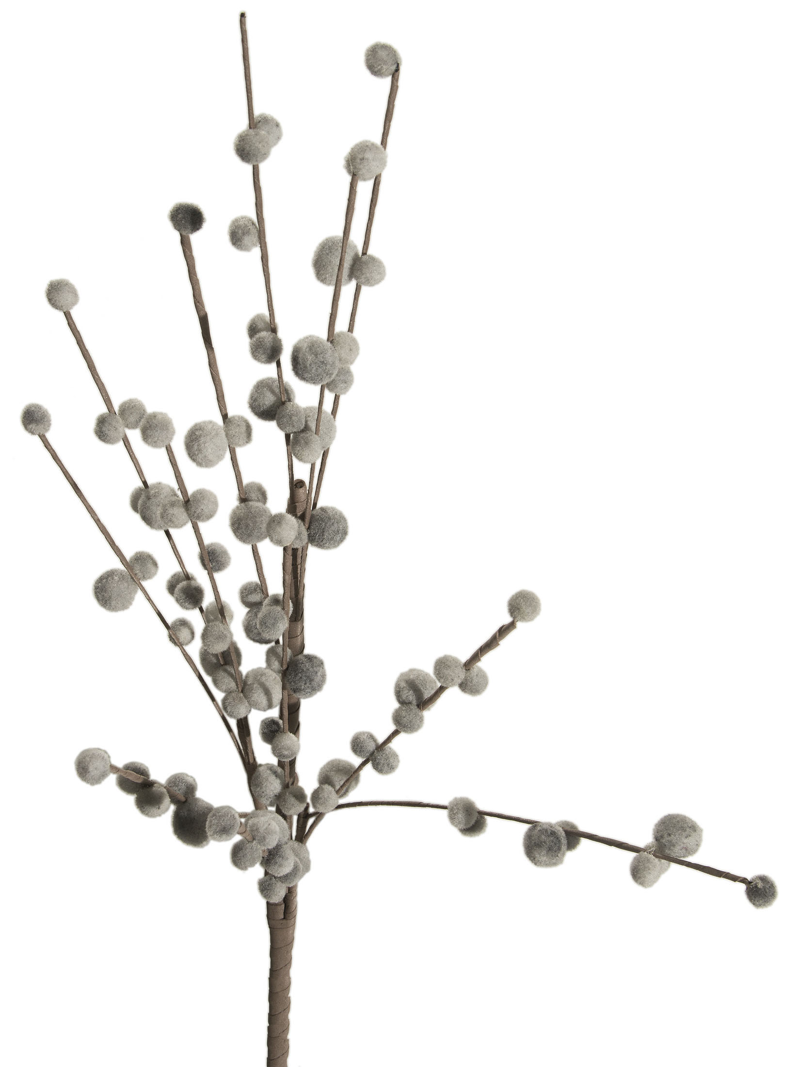 Softflower Kunstblume, Grau