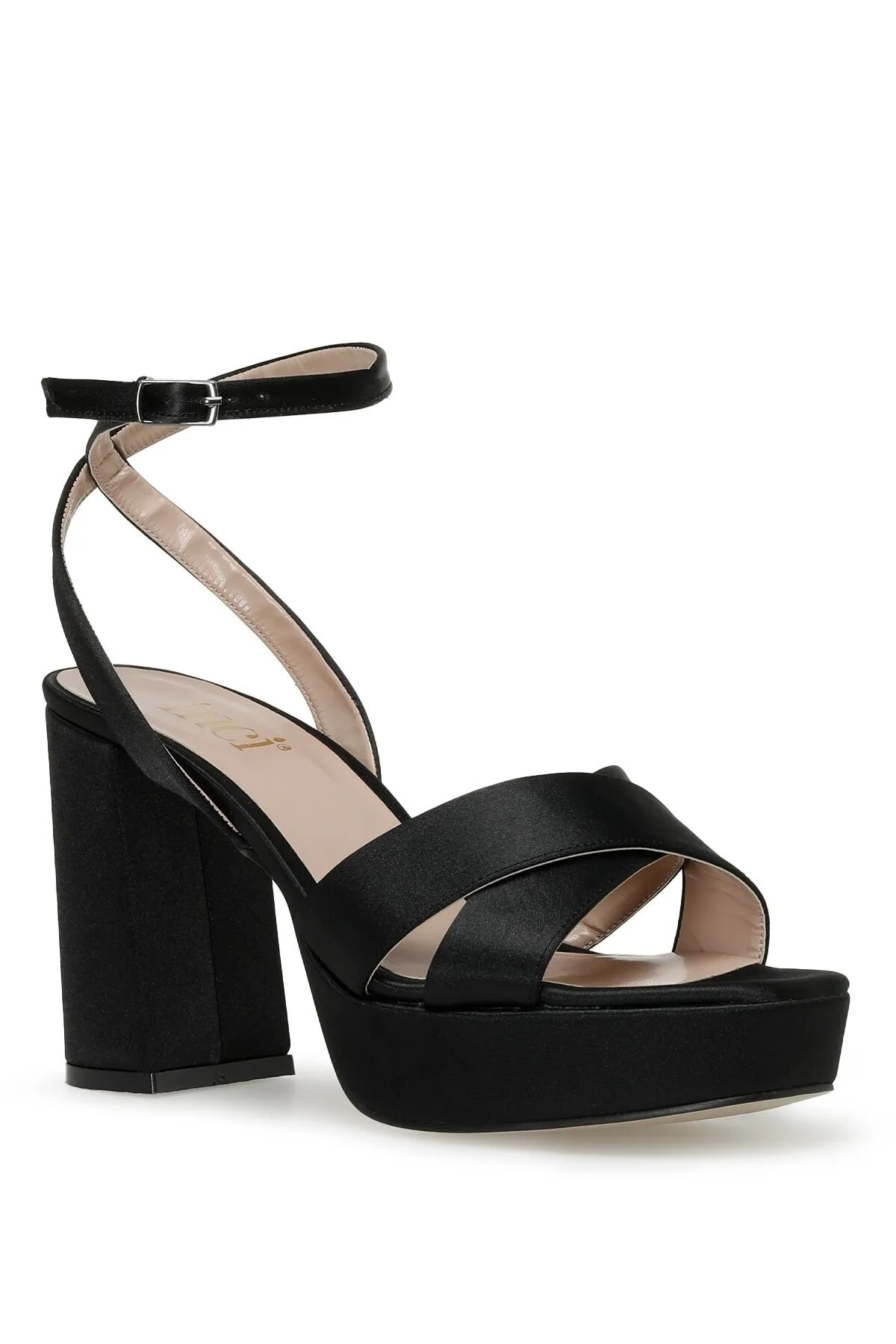 İnci  Sandalette - Schwarz - Blockabsatz