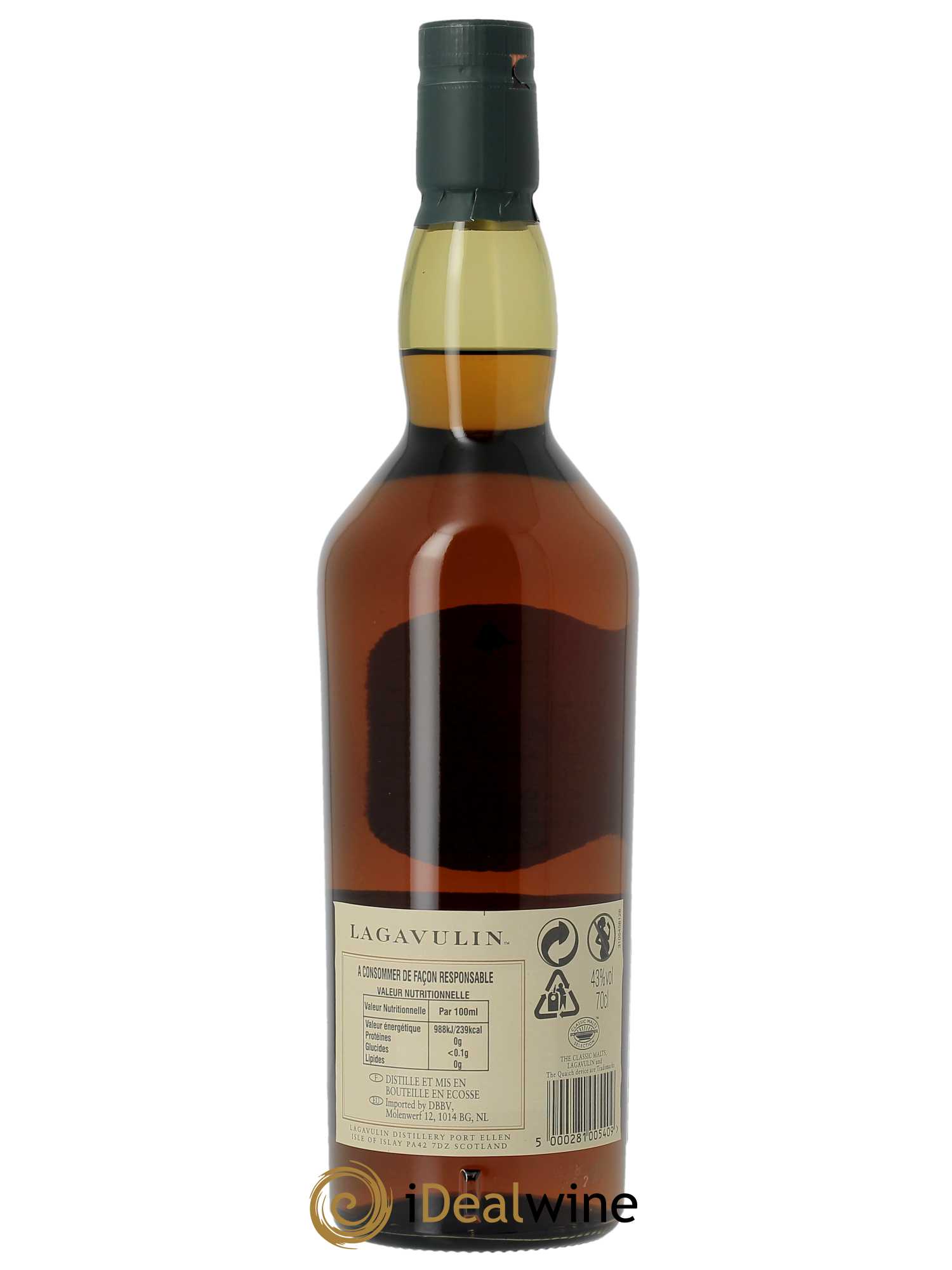 Whisky Lagavulin 16 years old (70cl)  - Lot de 1 Bouteille