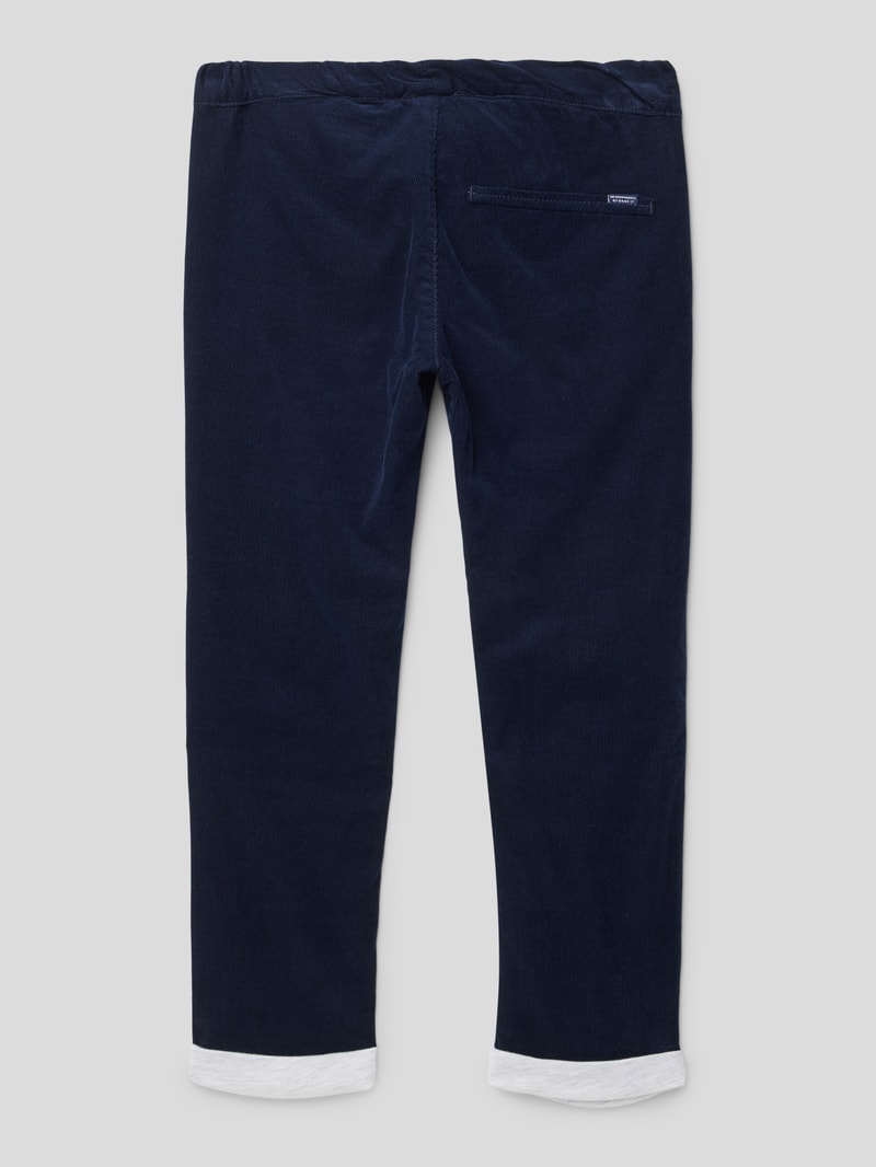 Hose mit fixierten Beinumschlägen Modell 'BABU' in blau