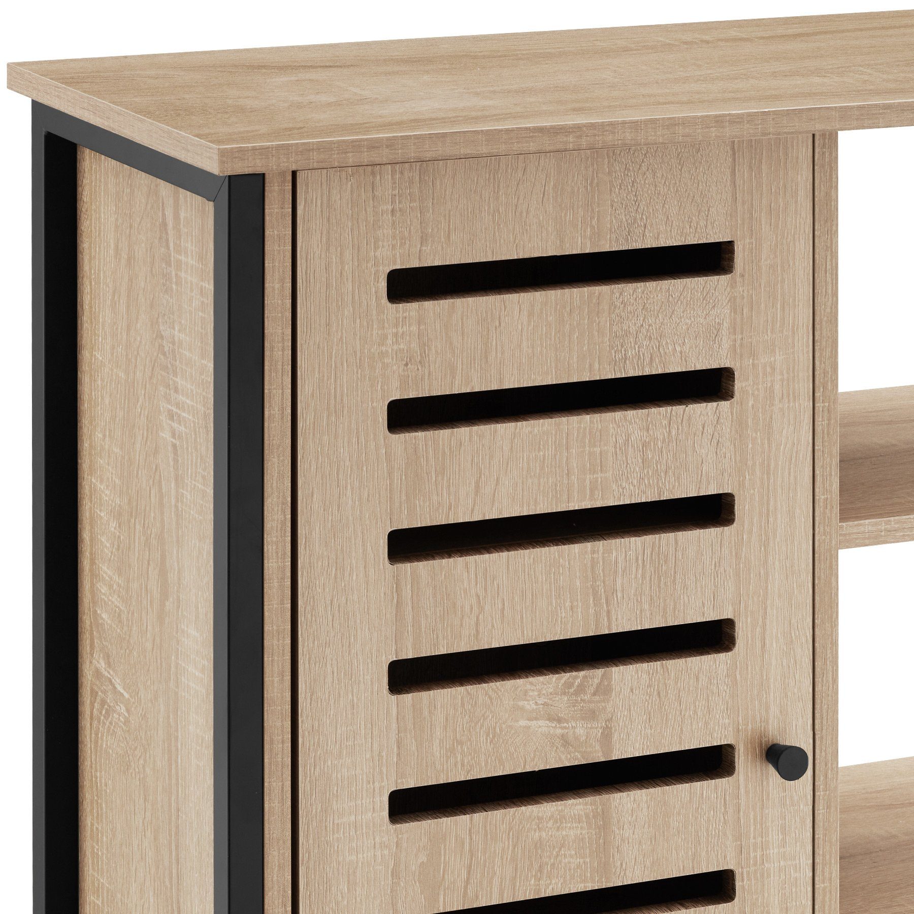 tectake Highboard Sideboard 71x32x82cm (Sideboard, Montagematerial, Montageanleitung)