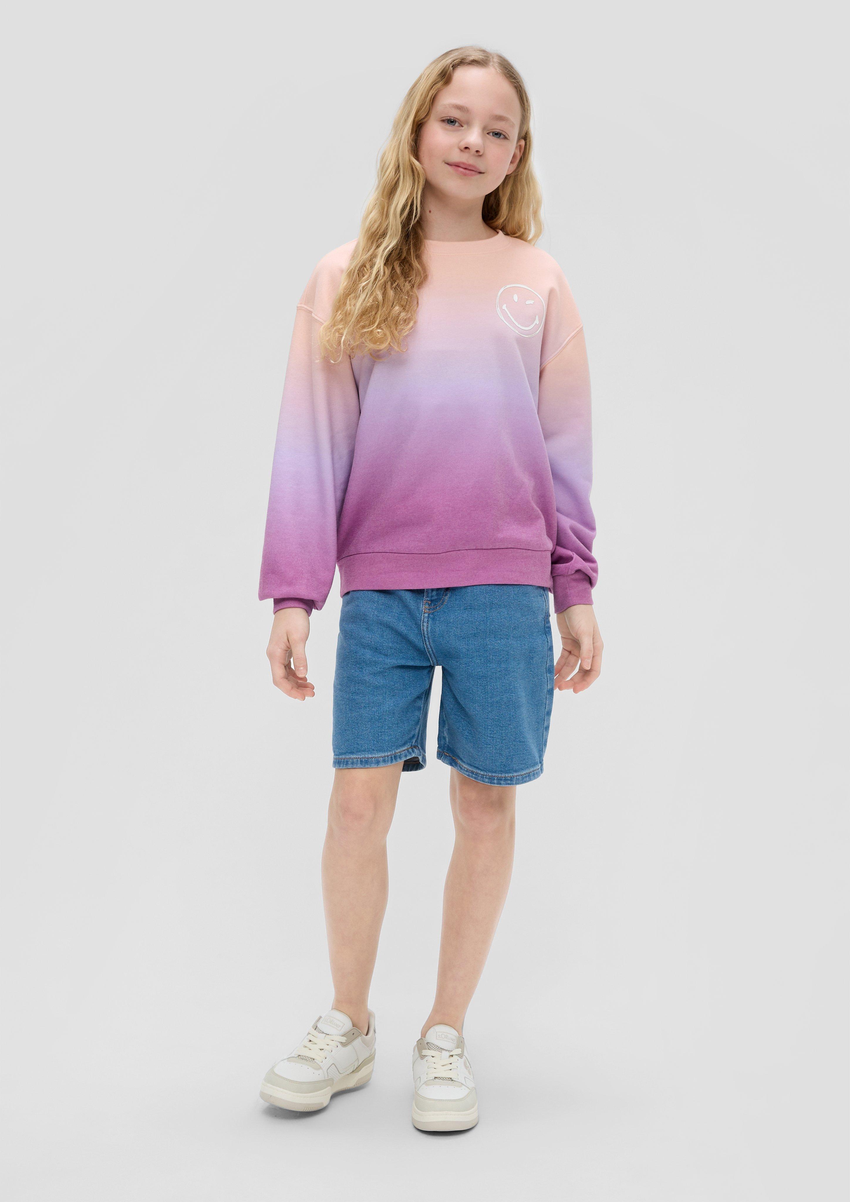 Smiley-Sweatshirt aus Baumwollmix  2142440-47D1