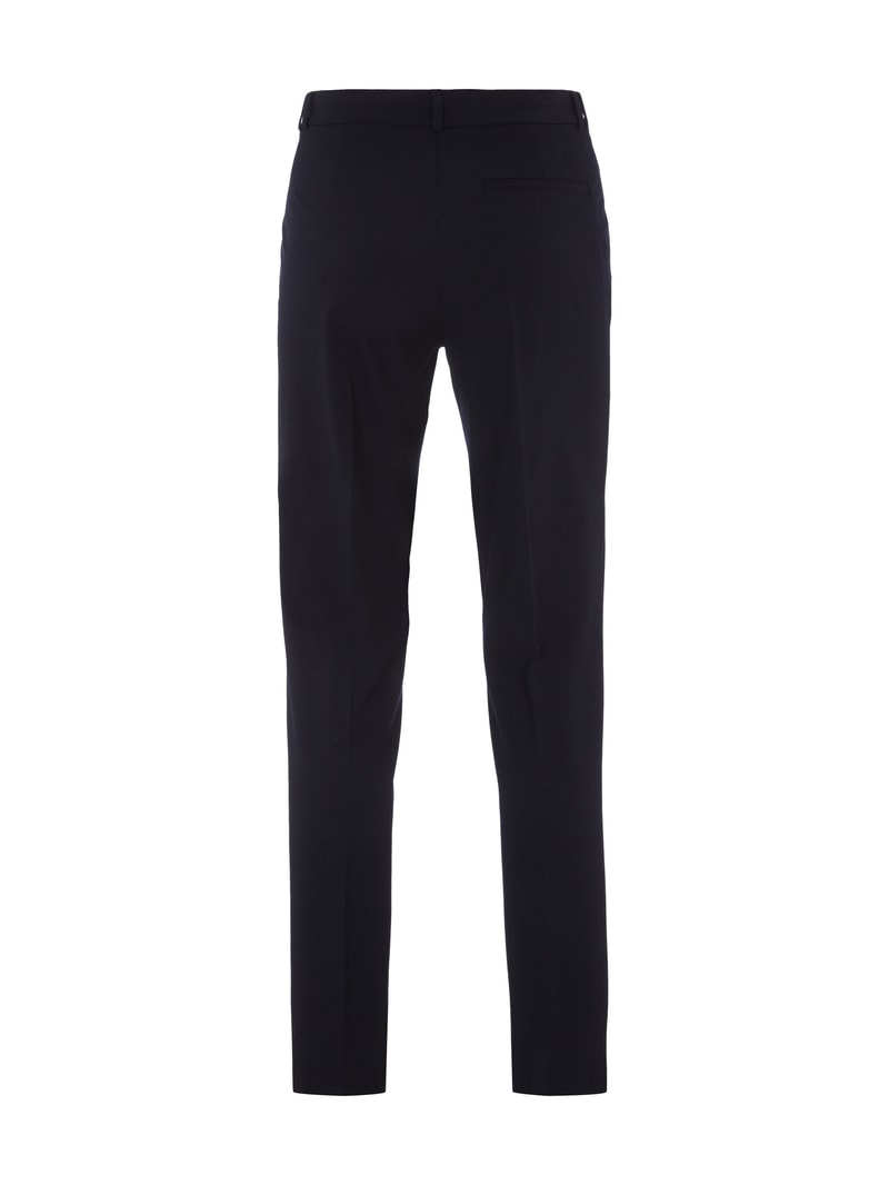 Stoffhose mit schmal zulaufendem Bein Modell 'Hedy' in schwarz
