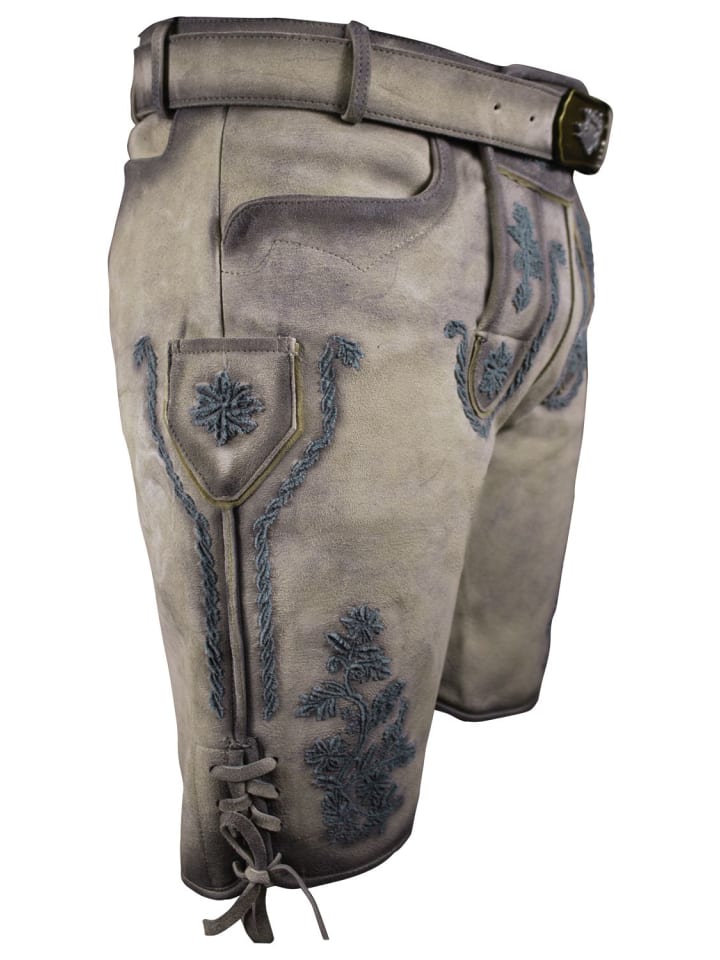 Edelnice Kurze Wildbock Lederhose Johann in natur günstig kaufen
