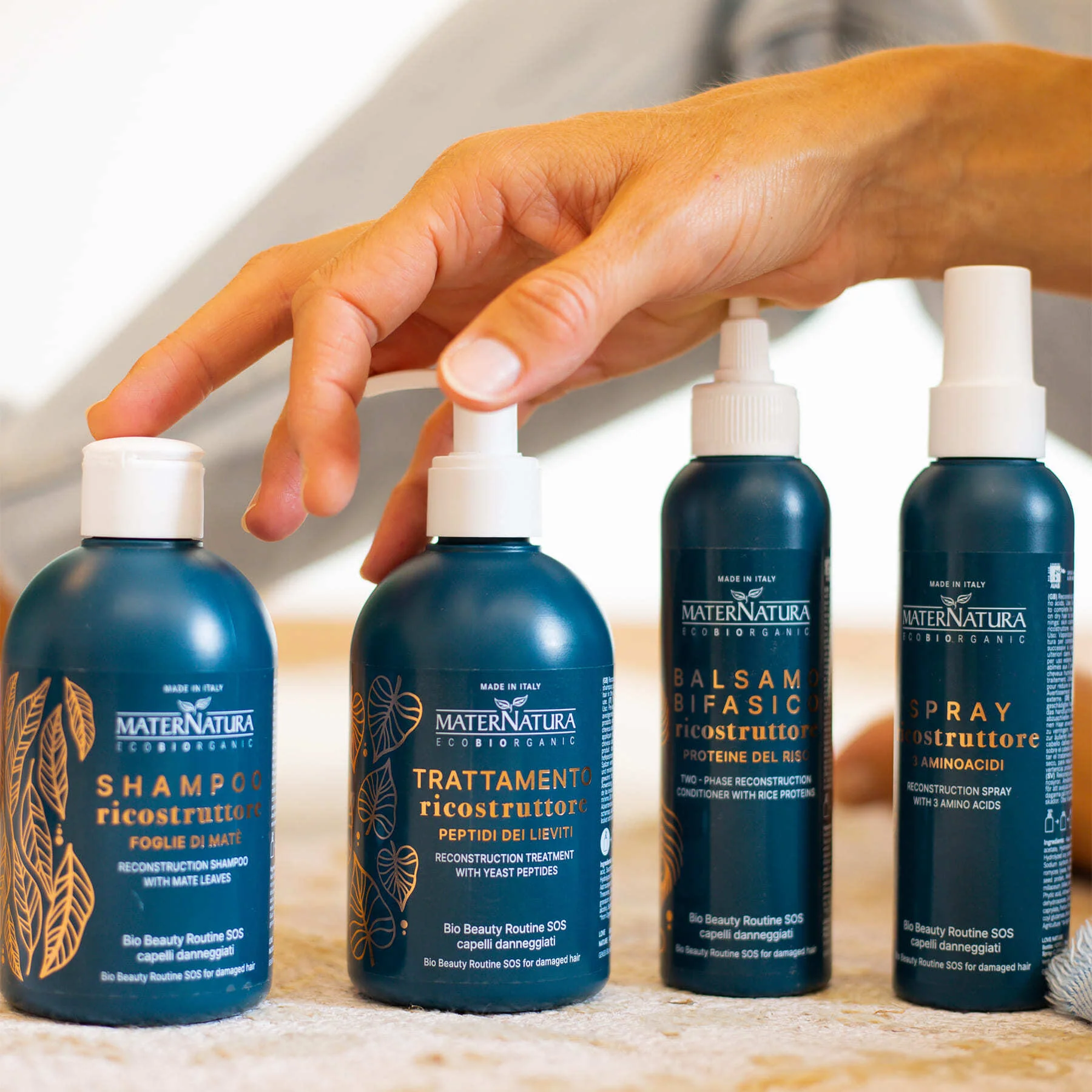 Styling- en afwerkingsspray voor beschadigd haar - Hittebeschermende, herstructurerende en herstellende spray
