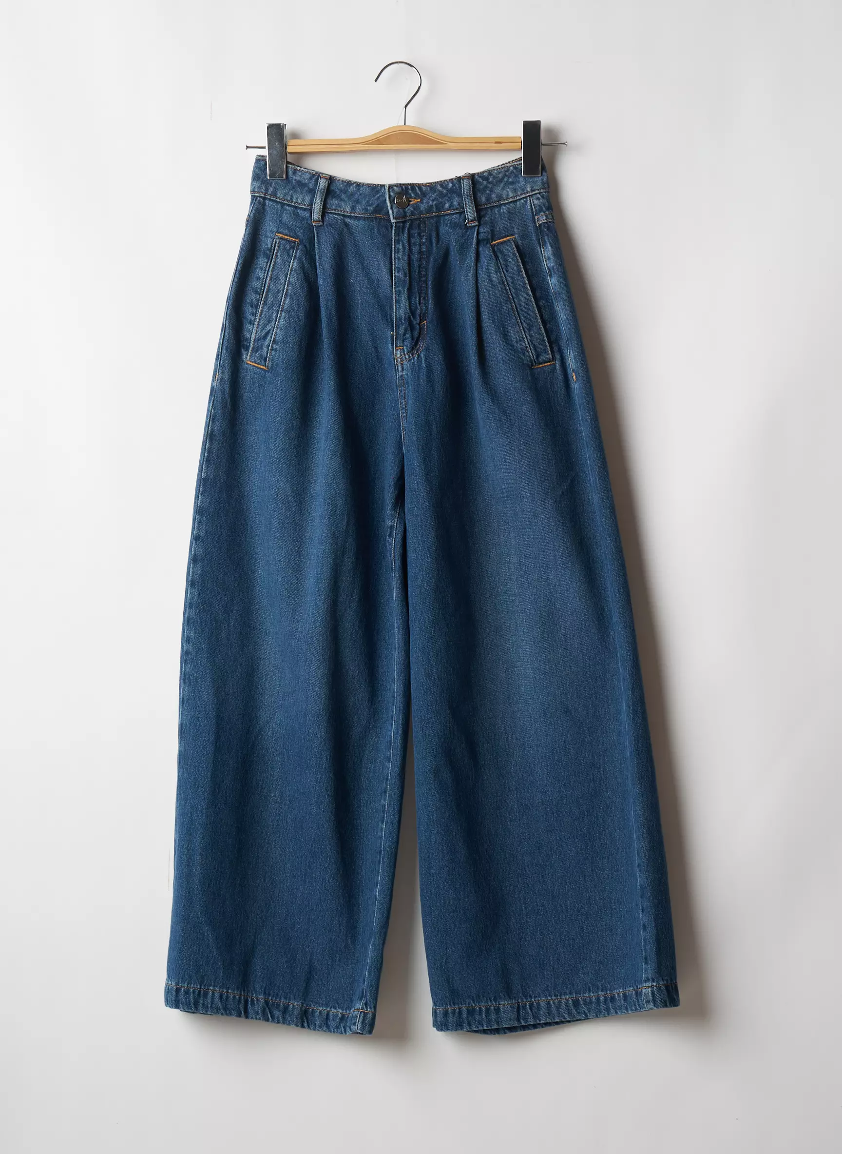 Atelier Boheme Jeans Coupe Large Femme couleur bleu