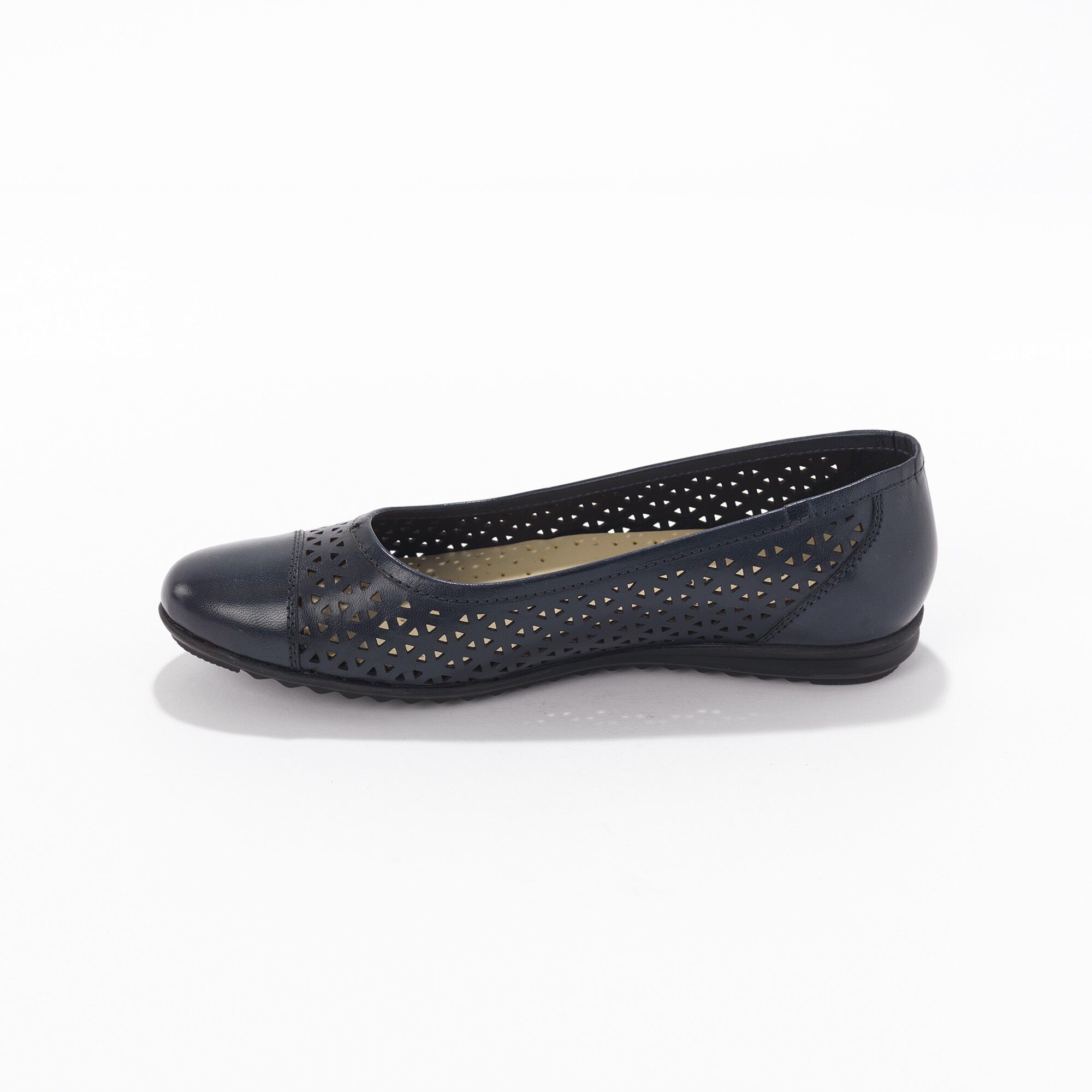 Ballerine cuir ajouré