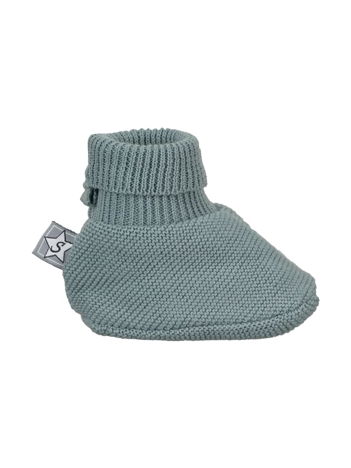 Sterntaler GOTS Strick-Schuh in grün günstig kaufen