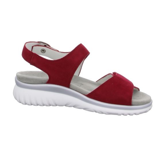 SEMLER Komfort Sandalen rot SAMT-CHEVRO