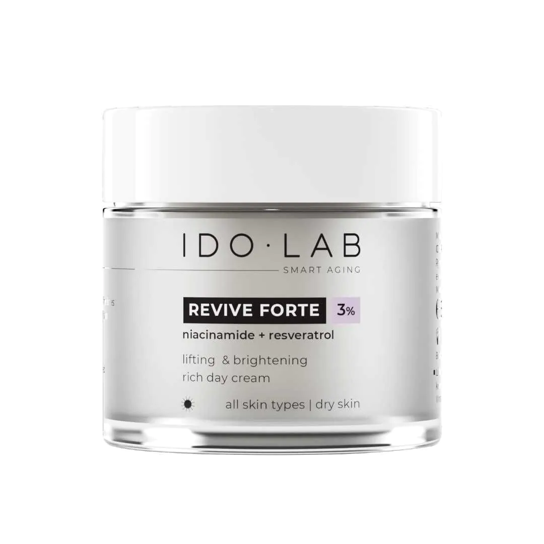 Ido Lab Revive Forte stangrinamasis ir skaistinantis dieninis kremas 50ml