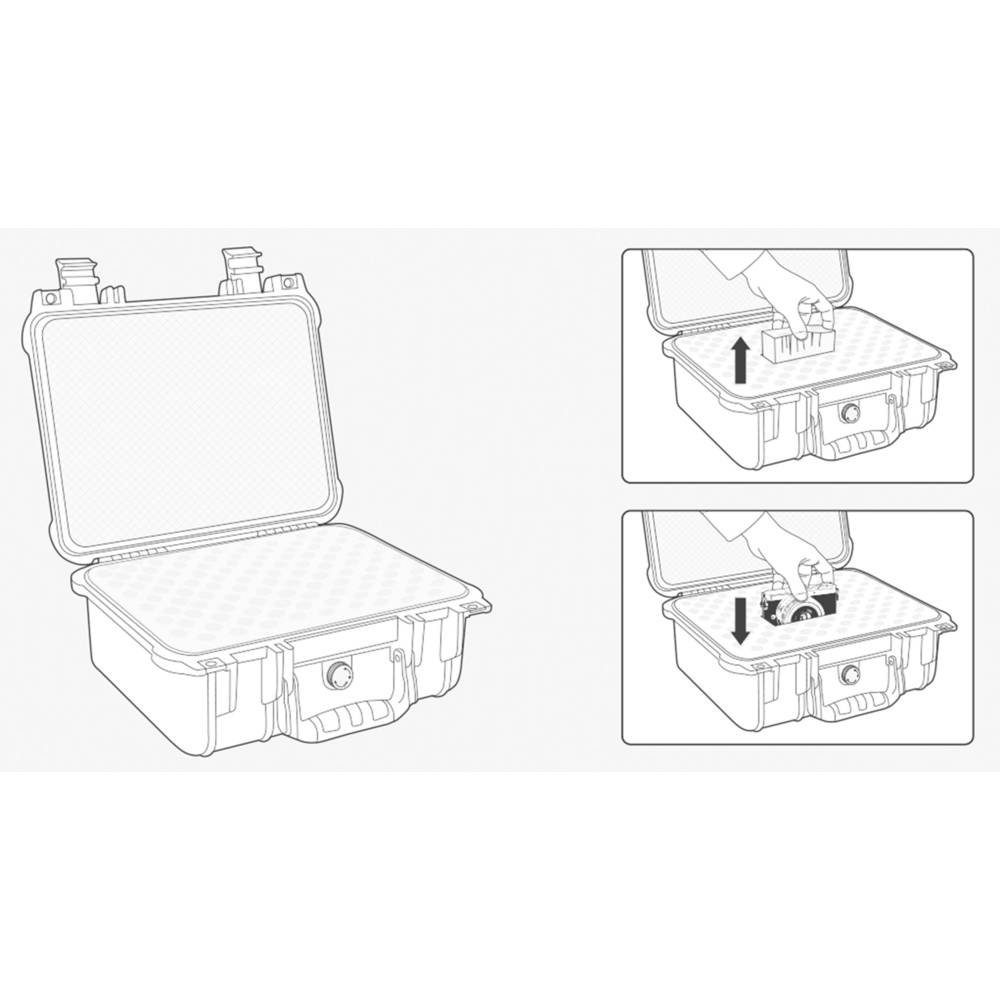 TOOLCRAFT Werkzeugkoffer Outdoorkoffer 350 x 295 x 150 mm