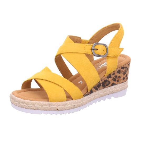 GABOR Klassische Sandalen gelb