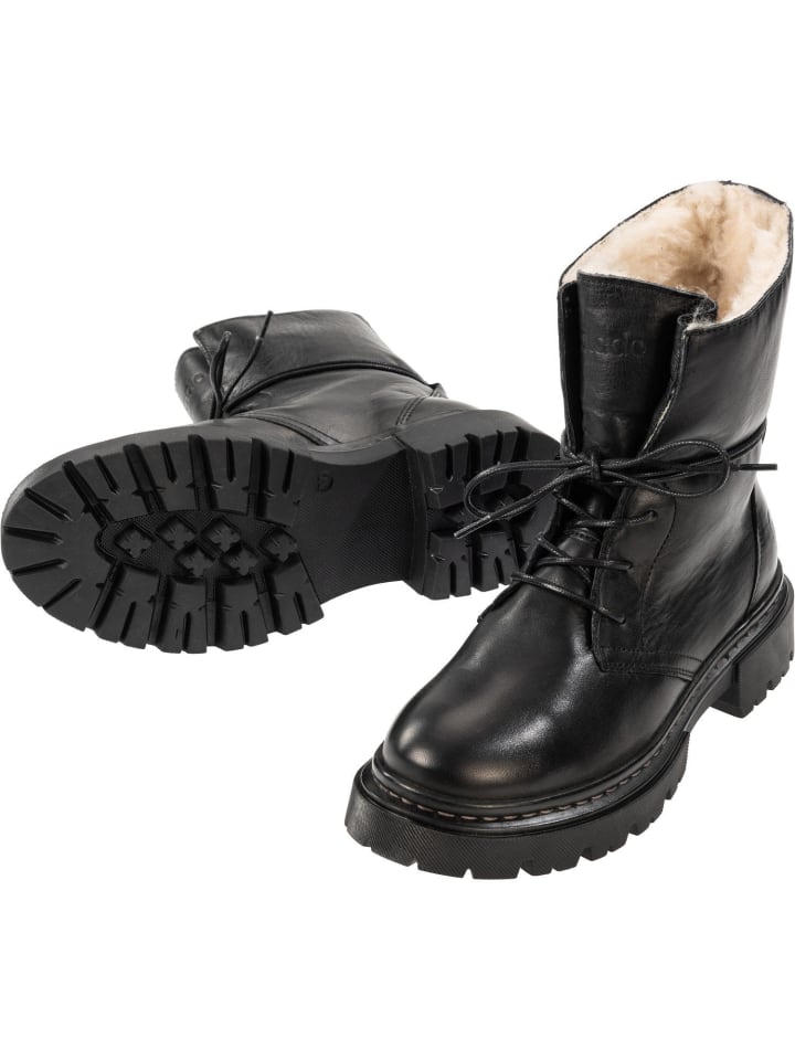 palado Schnürstiefeletten in Schwarz günstig kaufen