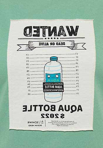 SOMWR T-Shirt T-Shirt With Square Slim Straw Print