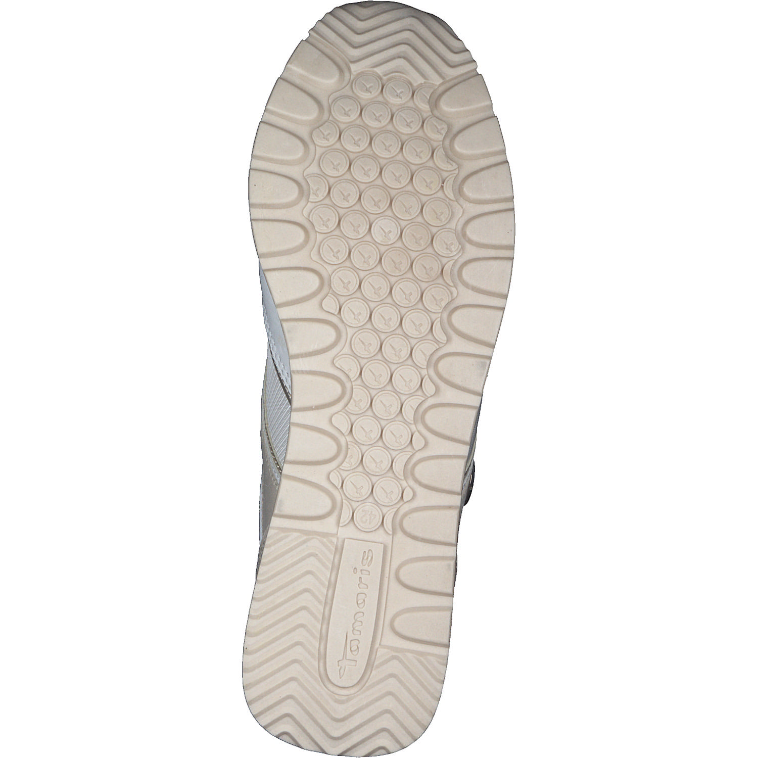 Tamaris 23706, Sneakers Low, Damen, WHT/LT. GOLD