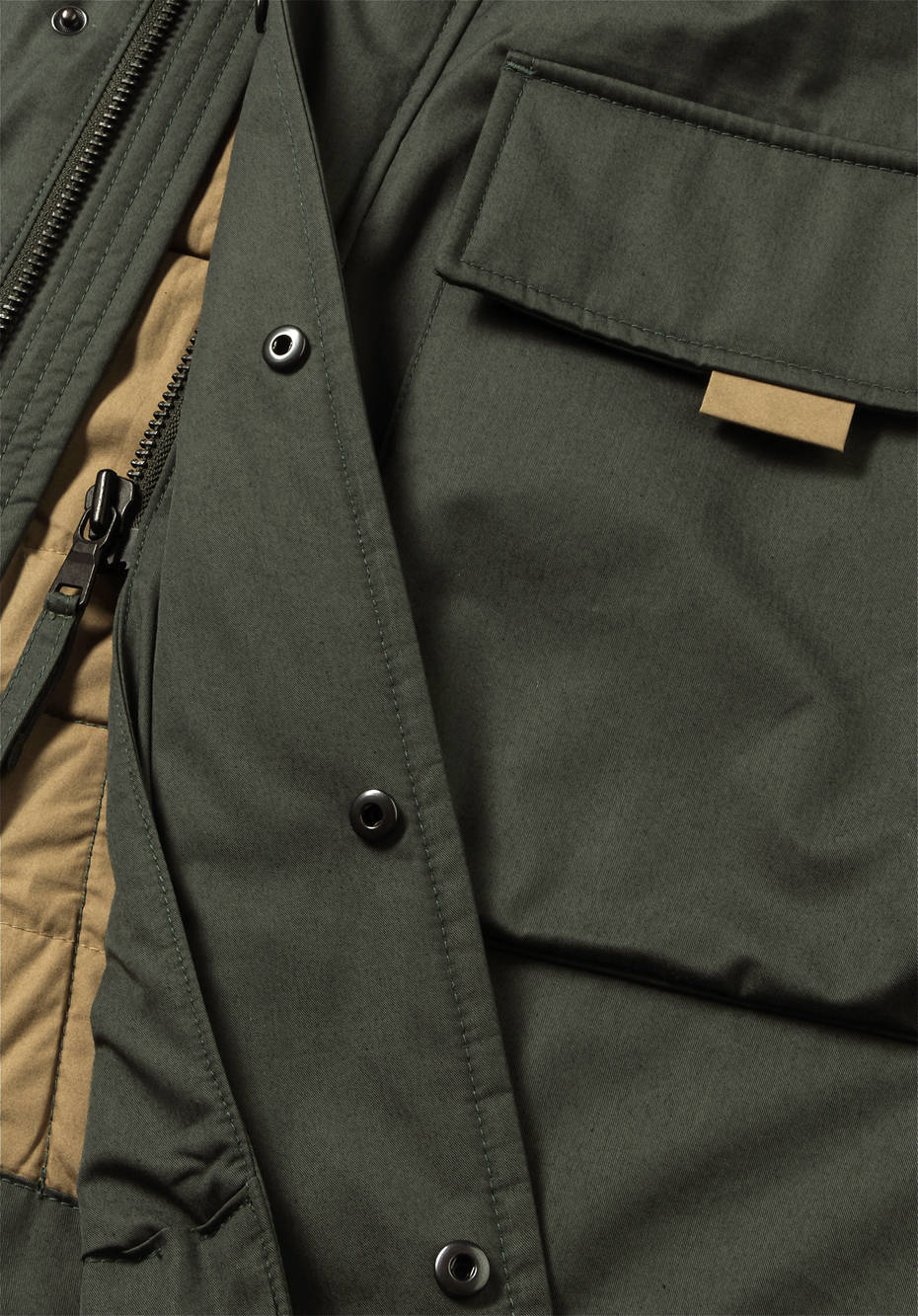 Nature Shell Parka mit Schurwoll-Hanf-Wattierung