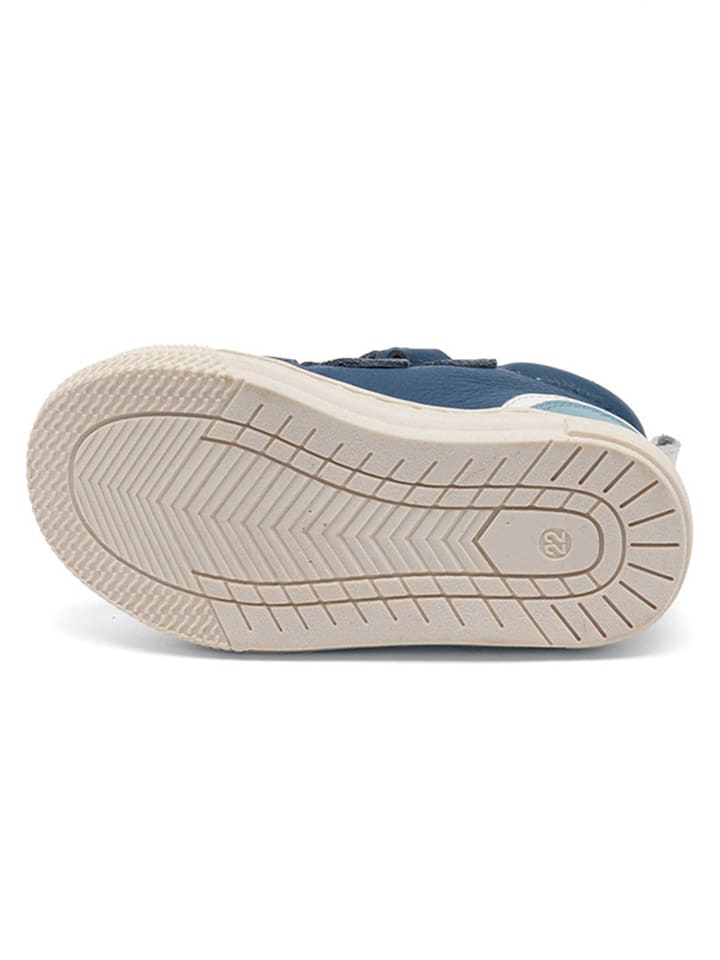 bisgaard Leder-Sneakers in Blau/ Hellblau/ Weiß günstig kaufen