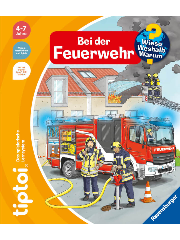 Ravensburger tiptoi Wieso? Weshalb? Warum? Bei der Feuerwehr, 4-7 Jahre günstig kaufen onesize
