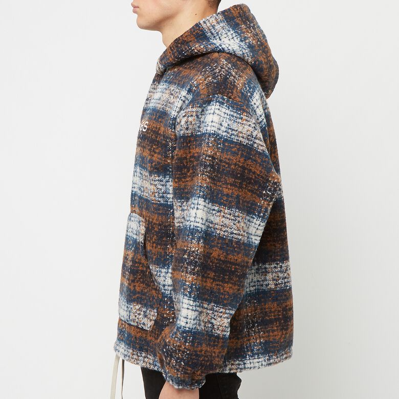 Pleasures Machinist Poncho Hoodie brown/blue