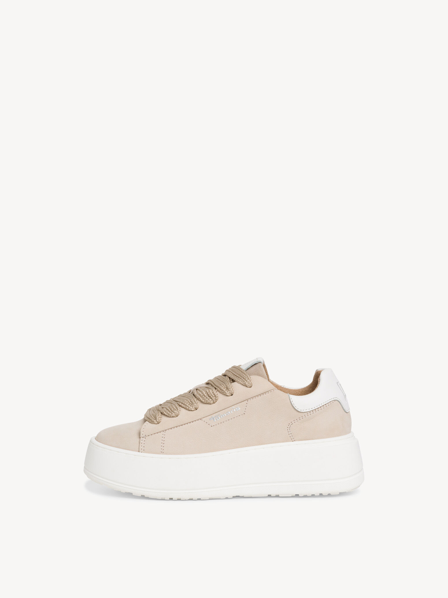 Basket en cuir - beige