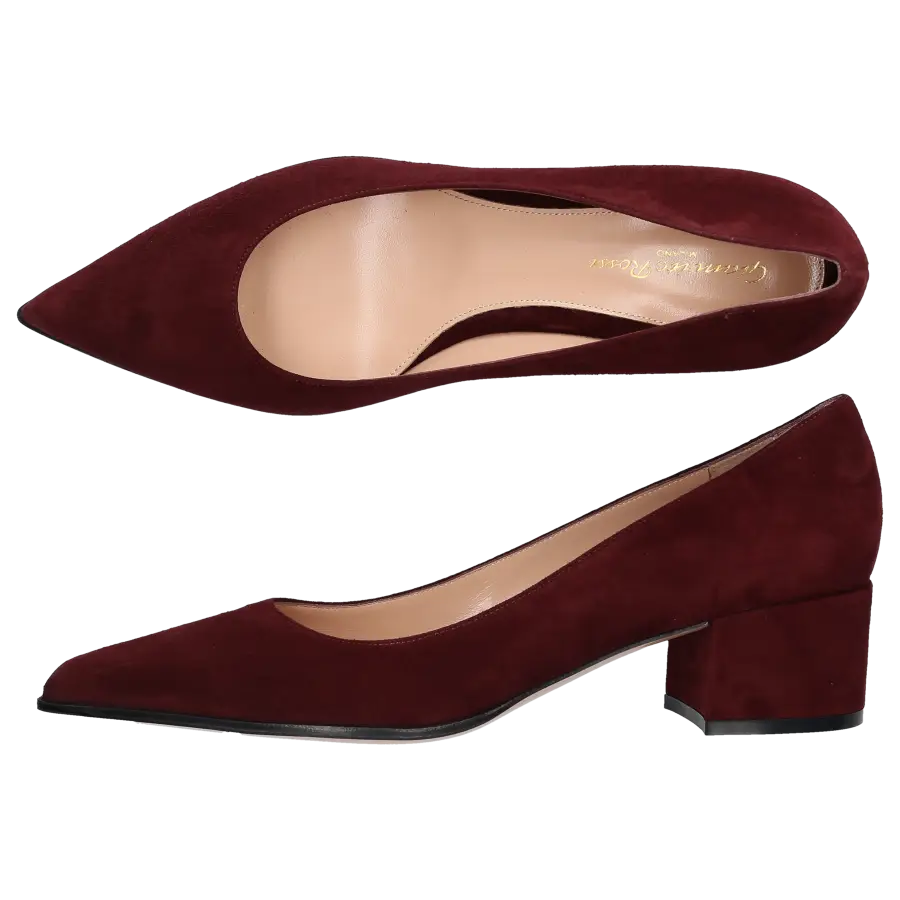 Gianvito Rossi - Pumps PIPER PUMP 45 Veloursleder - rot