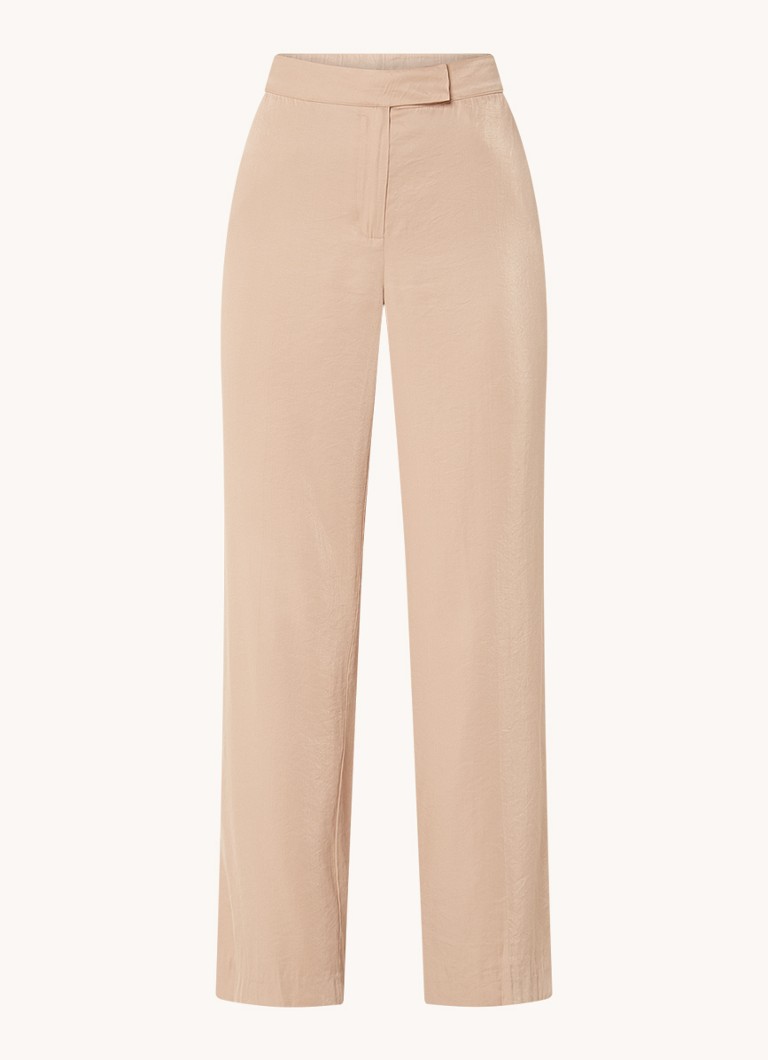 Aaiko Tary high waist straight fit trousers with side pockets