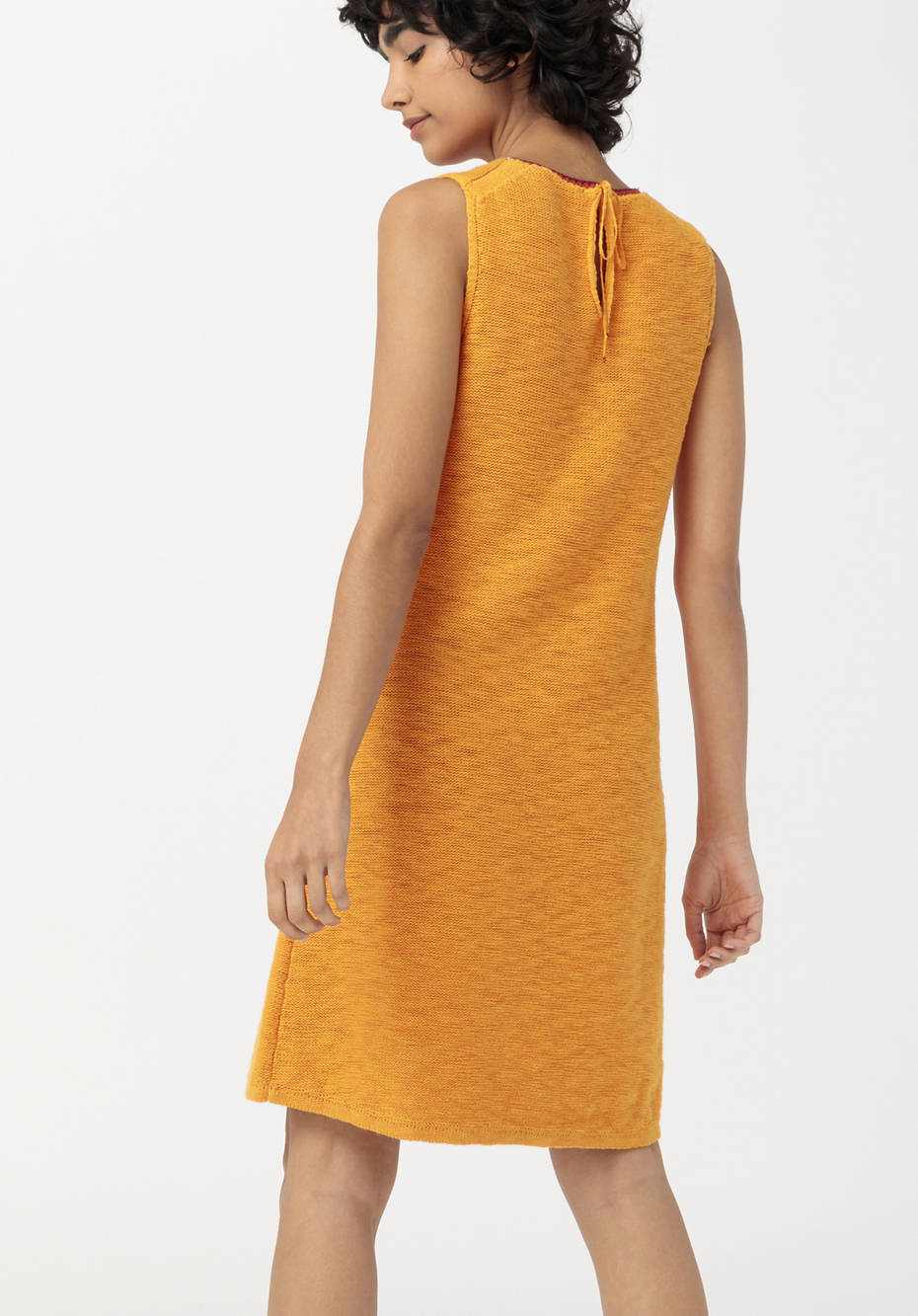 Strickkleid aus Bio-Baumwolle mit Kapok