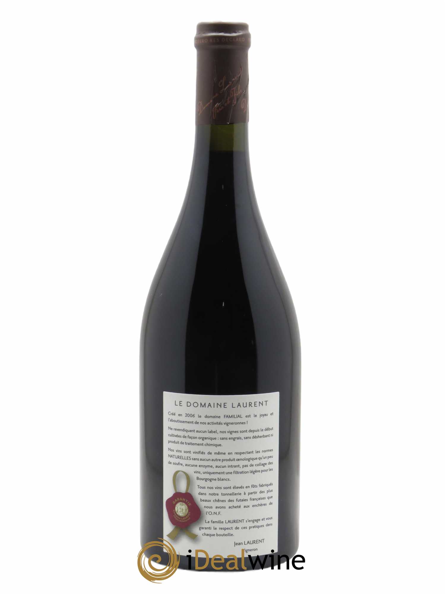 Clos de Vougeot Grand Cru La Plante de l'Abbée Dominique Laurent  2017 - Lot de 1 Bouteille