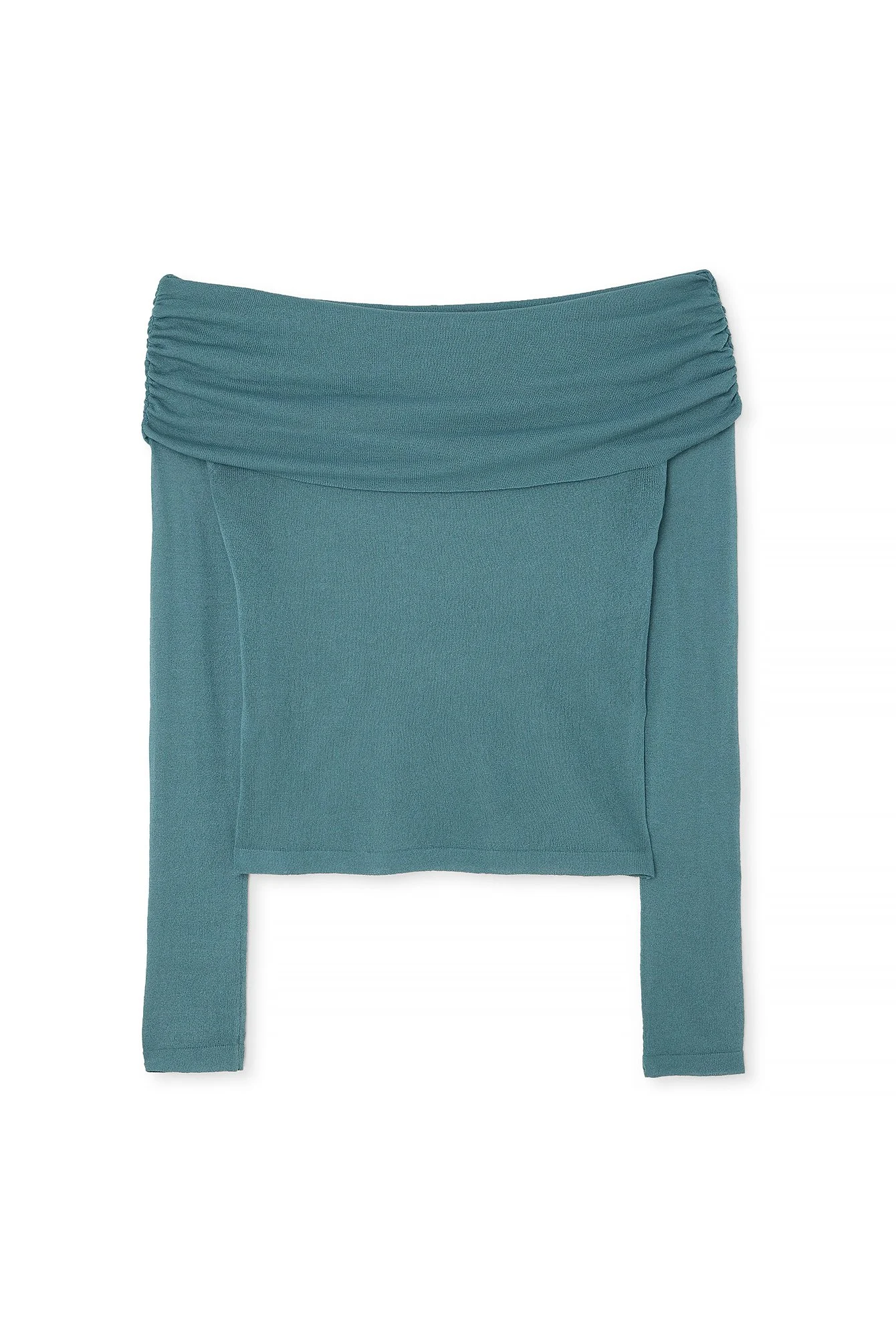Drapiertes Feinstricktop
