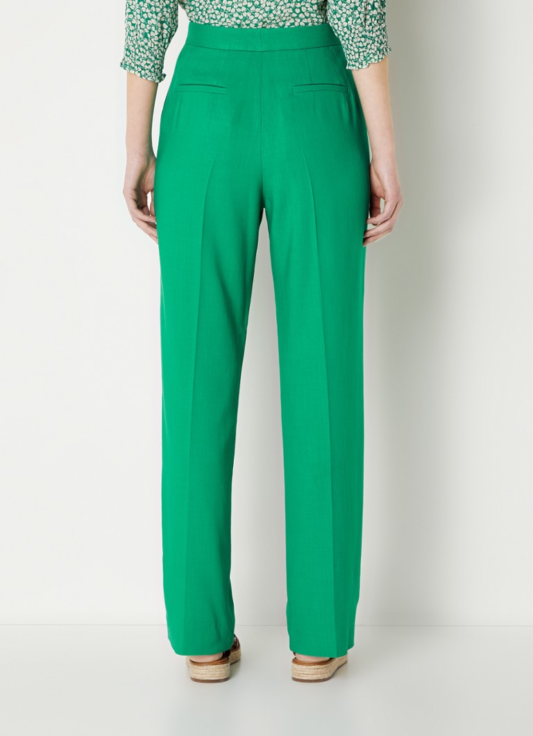 Pantaloni cu talie înaltă, cu croială dreaptă și buzunare laterale, de la Gerard Darel.