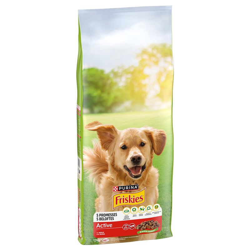PURINA Friskies Adult Hund Active mit Rind