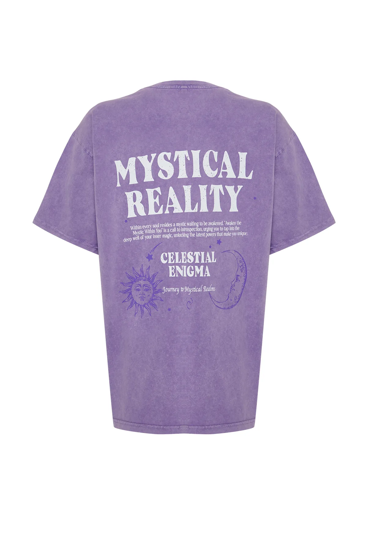 Trendyol Collection  T-Shirt - Lila - Oversized