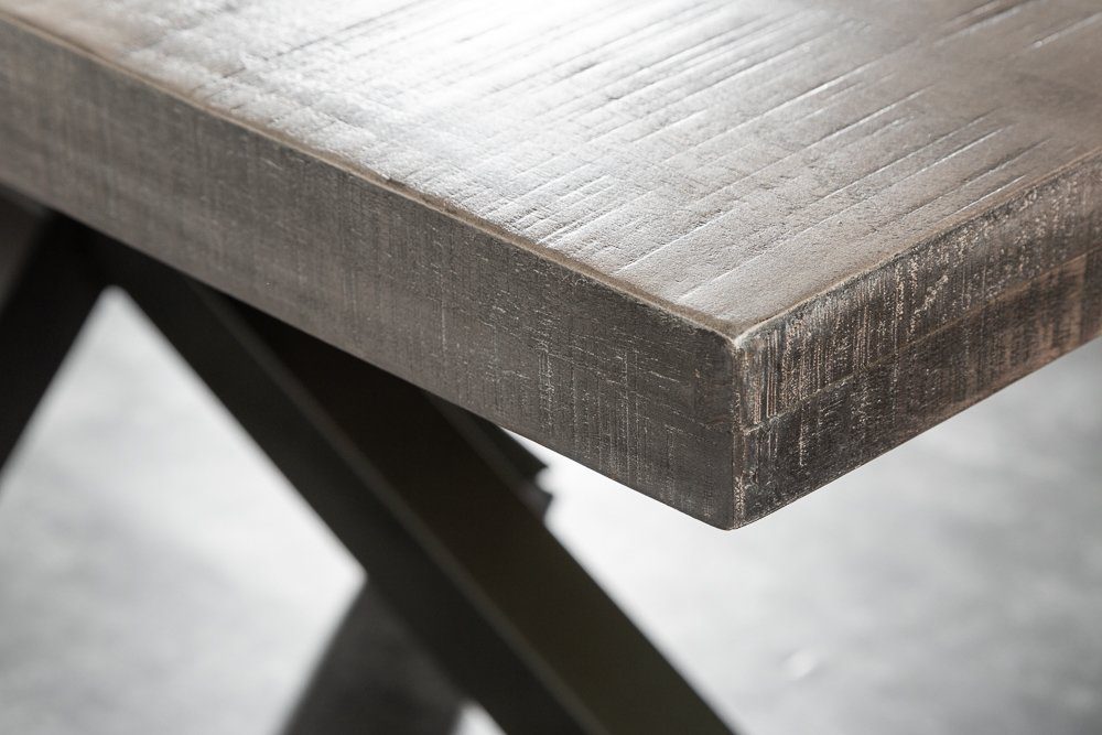 riess-ambiente Esstisch GALAXIE 200cm grau (Einzelartikel, 1-St), Massivholz · Metall · Küche · Industrial