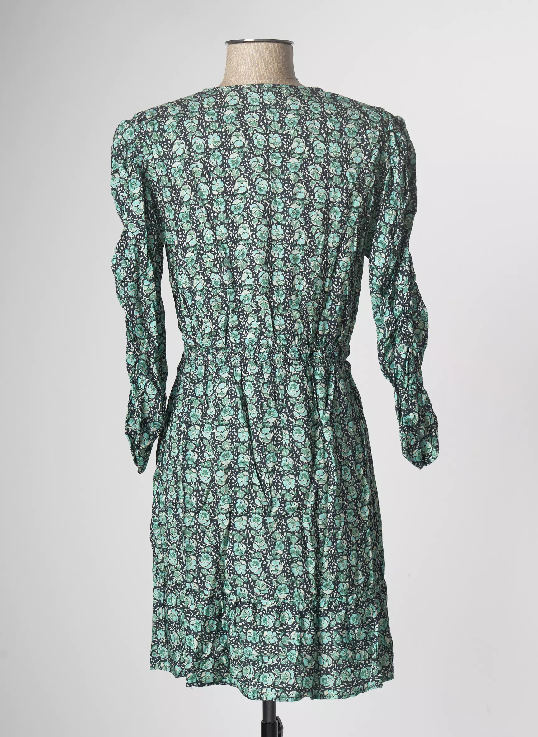 An Ge Robes Courtes Femme couleur vert