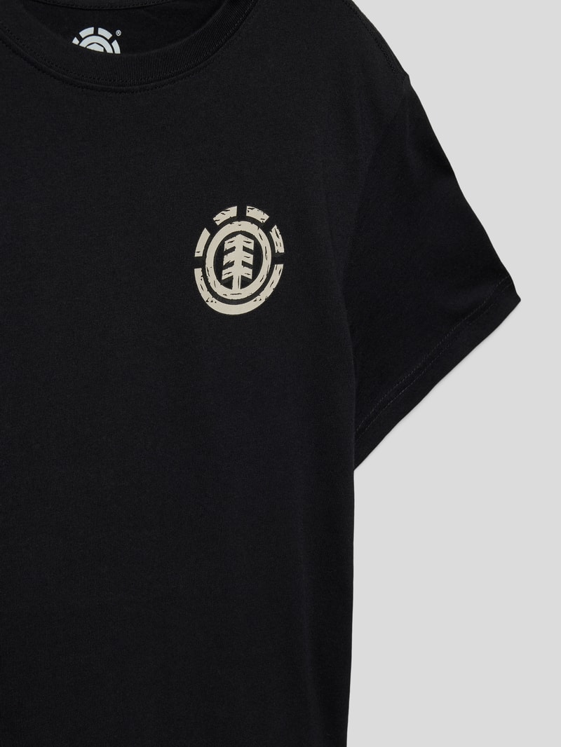 T-Shirt mit Motiv-Print Modell 'ICON ISLAND' in schwarz