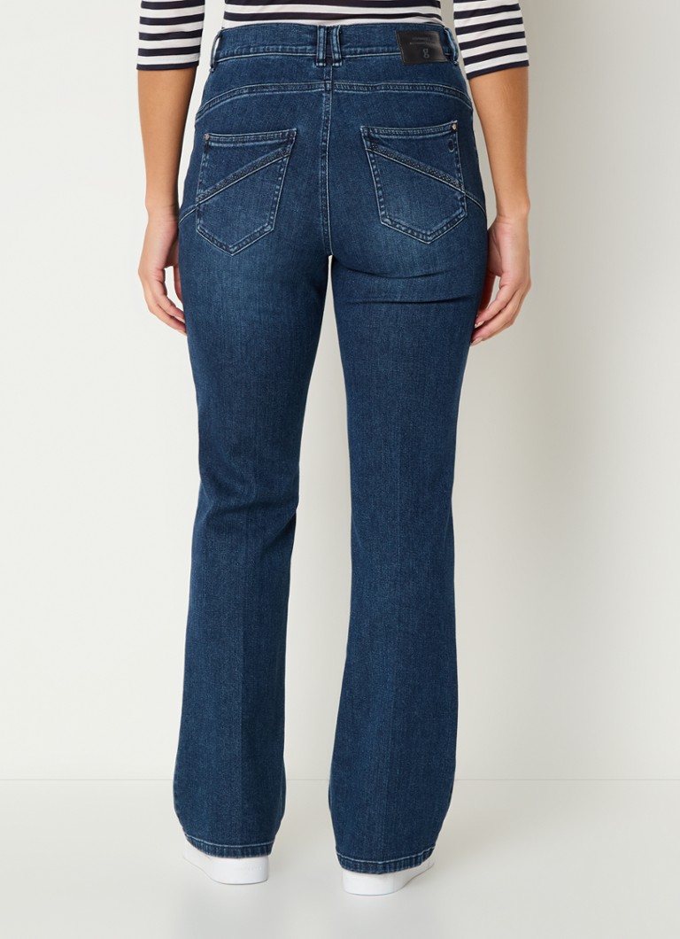 Gardeur Zuri high waist straight leg jeans in lyocell blend with medium wash