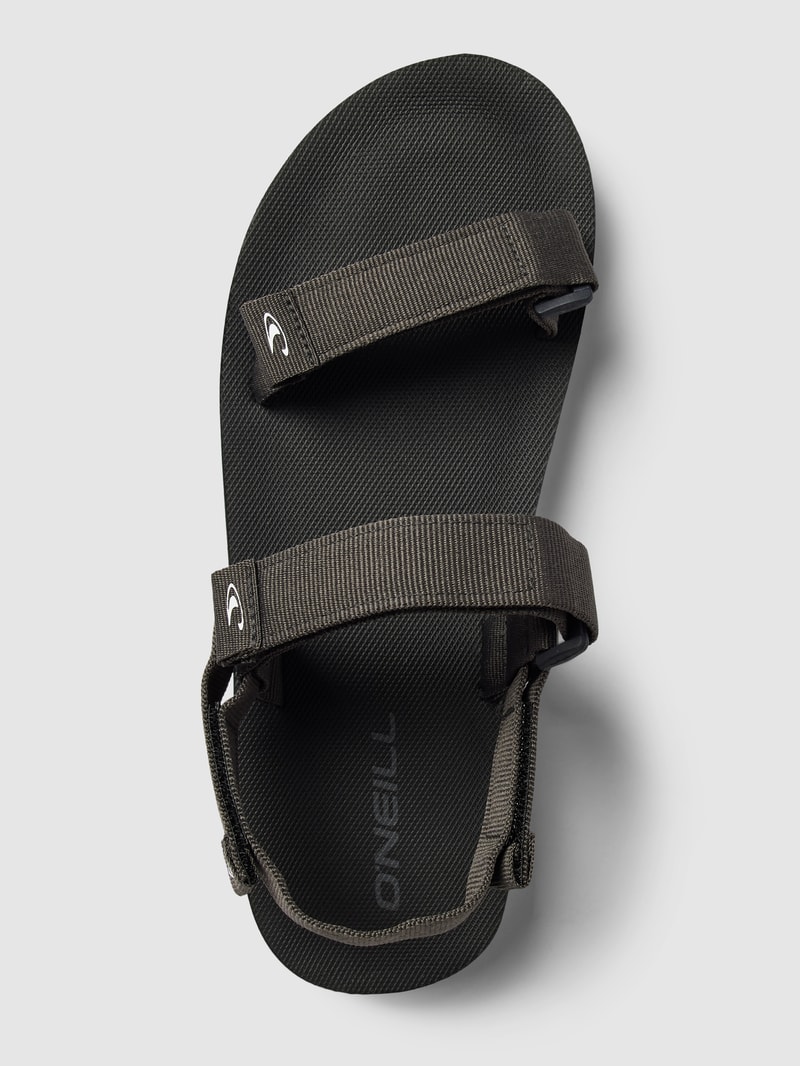 Sandalen mit Label-Patch Modell 'CAMORRO STRAP' in dunkelgrau