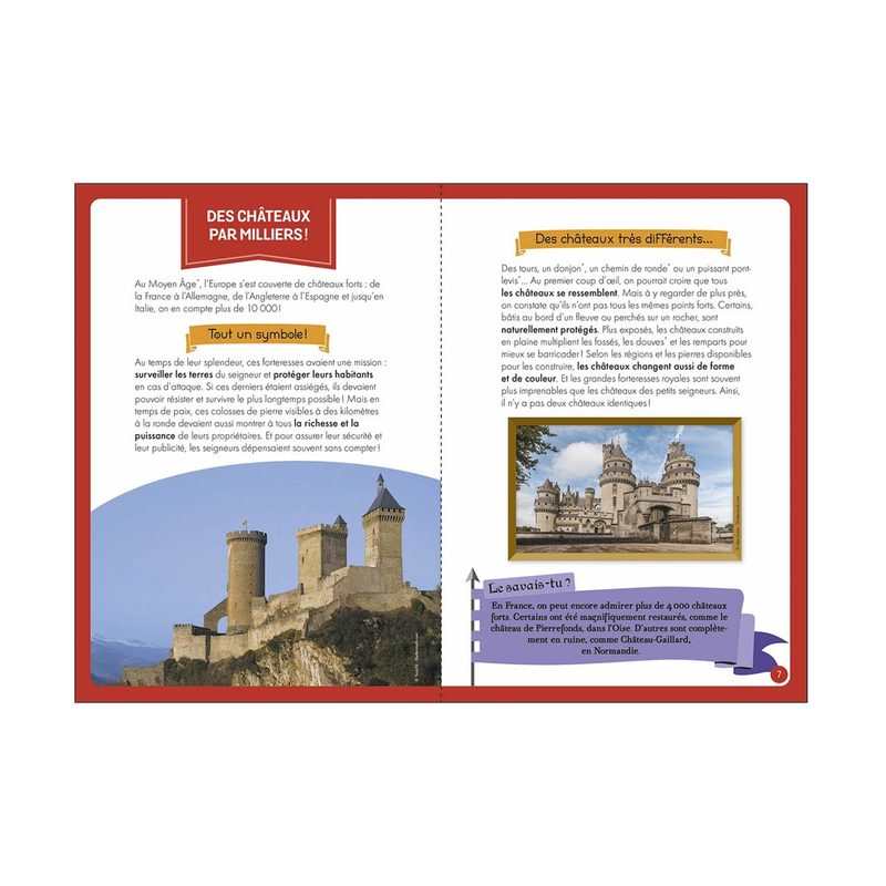 Livre A la découverte des châteaux forts - Auzou