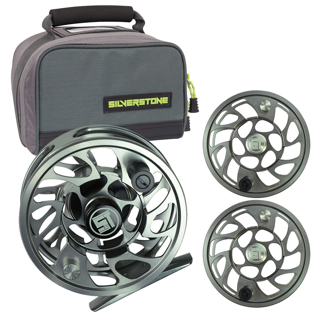 Τσάντα moulinet silverstone r-stream μαύρο 56 + 2 μπομπίνες + τρούζα