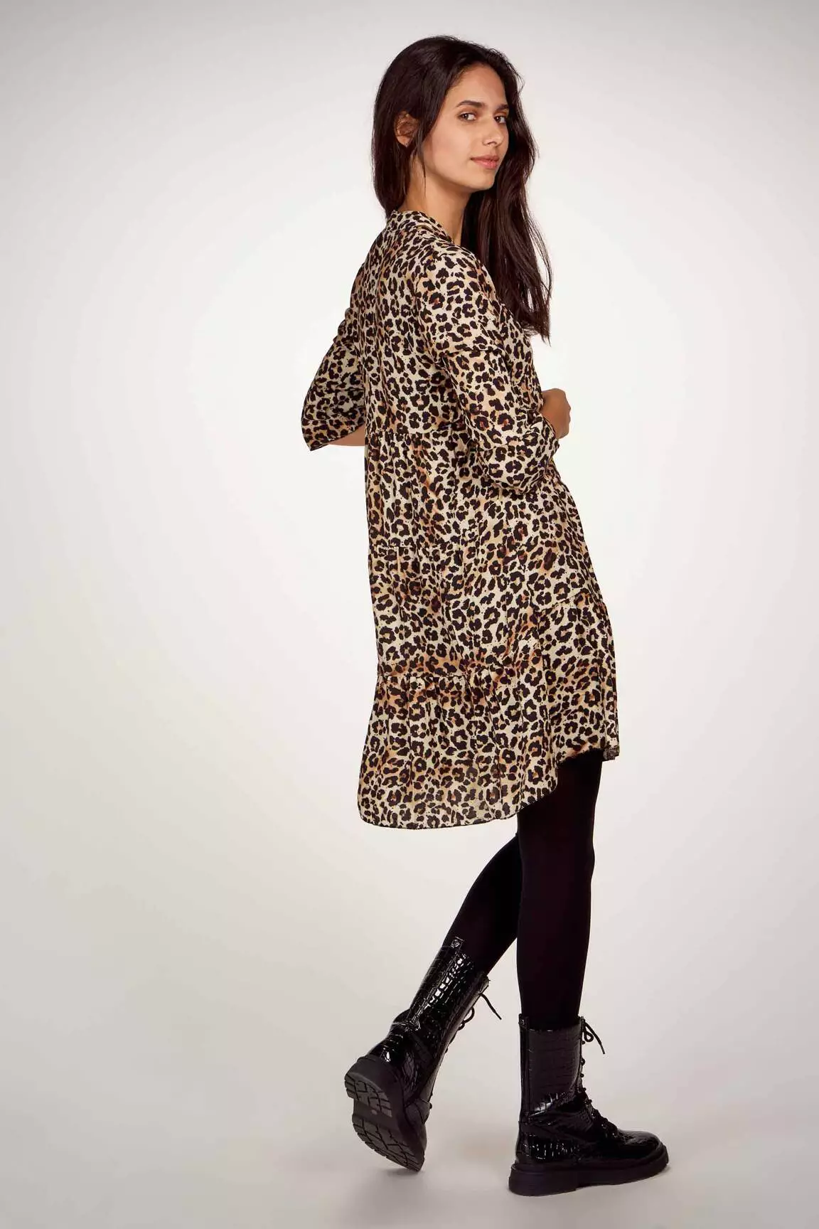 Hailys Robes Mi Longues Femme couleur marron