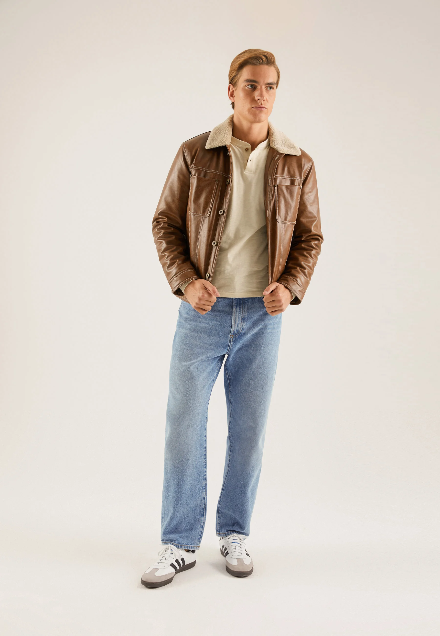 Chaqueta de piel sintética Pier One