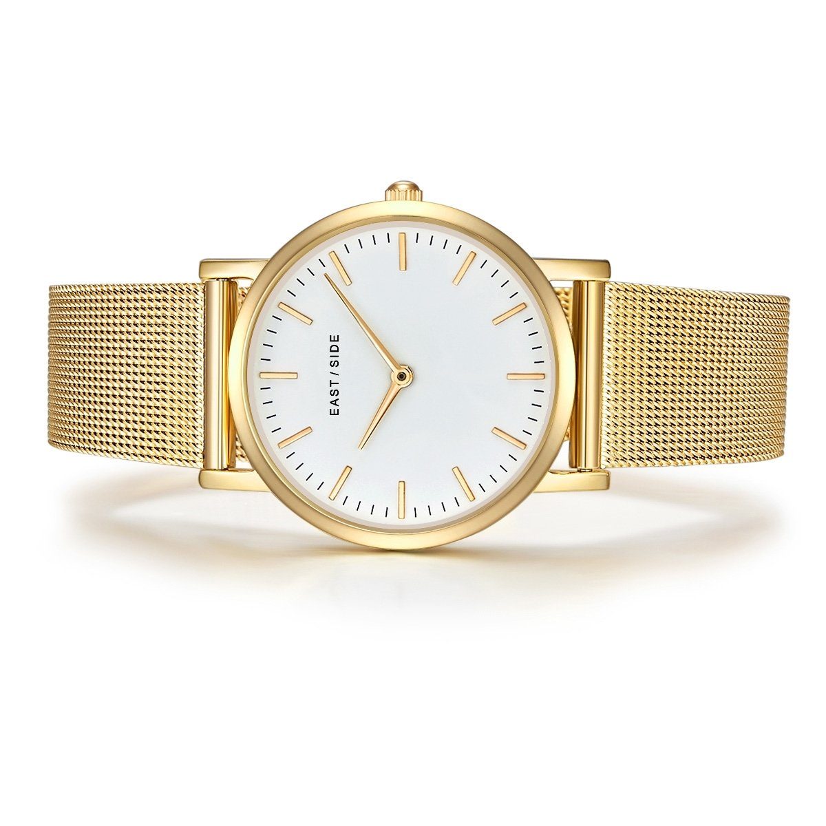 Eastside Automatikuhr Cassina gelbgold, mit Edelstahl-Armband